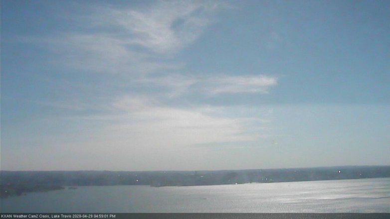 Lake Travis webcam, April 29, 2020 5:00 PM CT