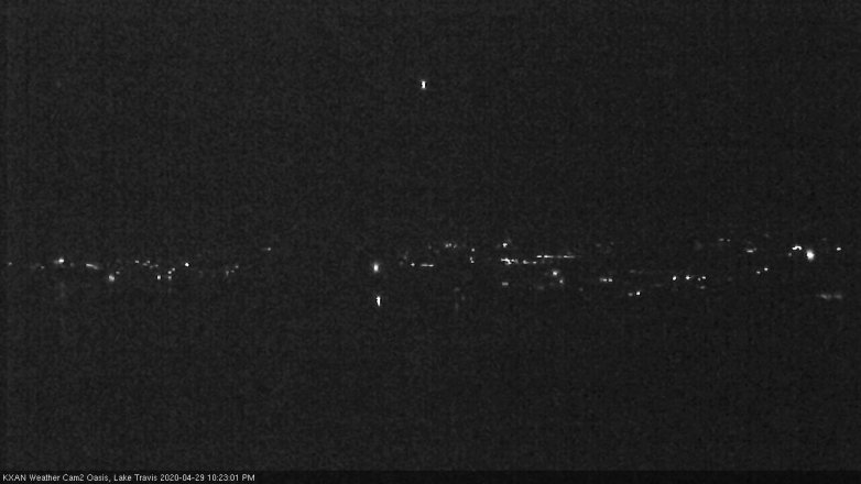 Lake Travis webcam, April 29, 2020 10:25 PM CT