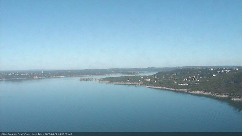 Lake Travis webcam, April 30, 2020 10:00 AM CT