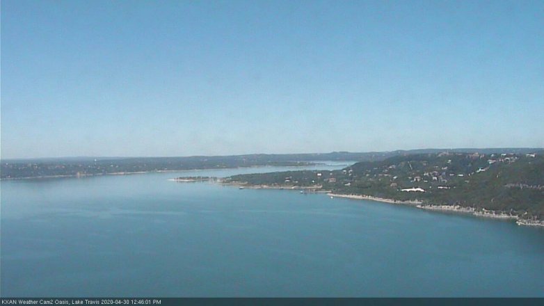 Lake Travis webcam, April 30, 2020 12:45 PM CT