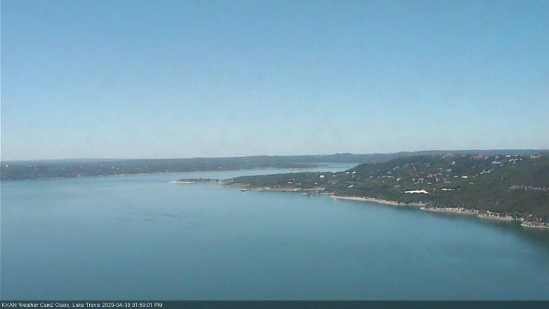 Lake Travis webcam, April 30, 2020 2:00 PM CT