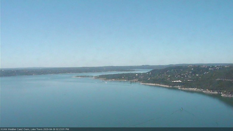 Lake Travis webcam, April 30, 2020 2:25 PM CT