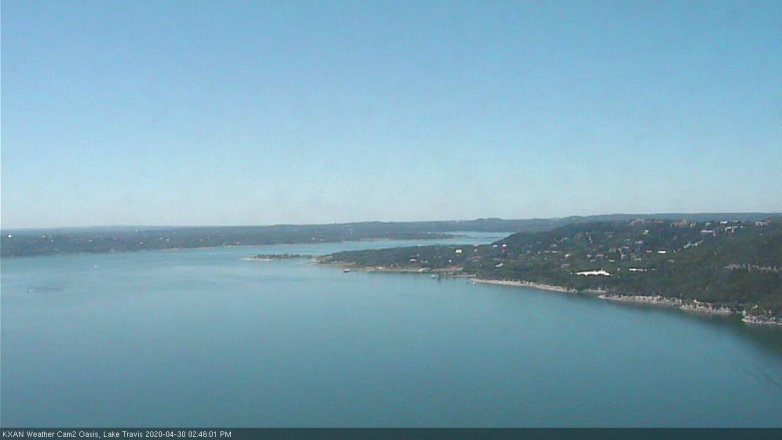 Lake Travis webcam, April 30, 2020 2:45 PM CT