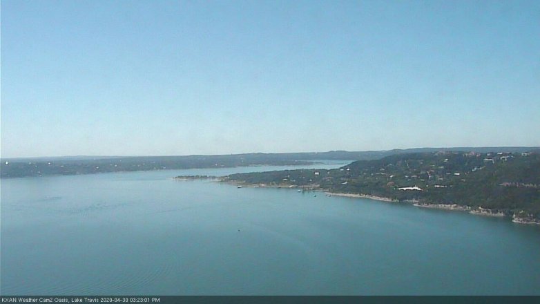 Lake Travis webcam, April 30, 2020 3:25 PM CT
