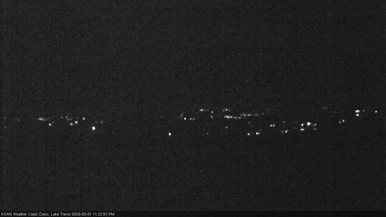 Lake Travis webcam, May 1, 2020 11:25 PM CT