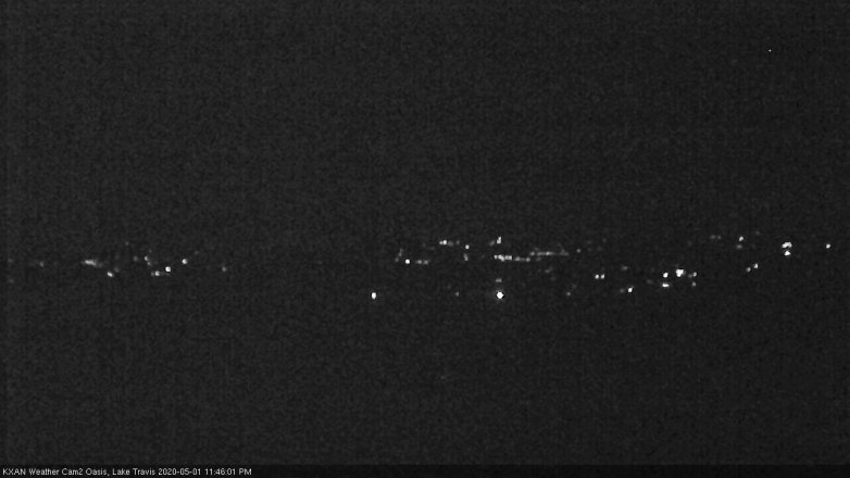 Lake Travis webcam, May 1, 2020 11:45 PM CT