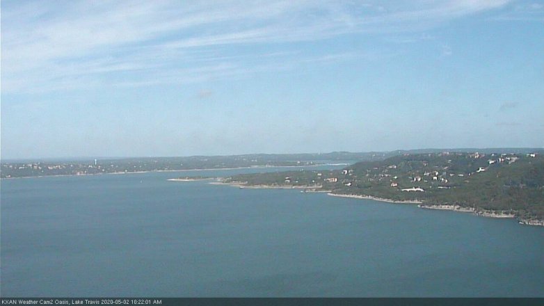 Lake Travis webcam, May 2, 2020 10:25 AM CT