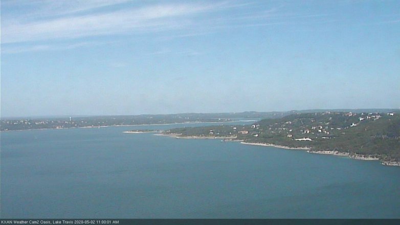 Lake Travis webcam, May 2, 2020 11:00 AM CT