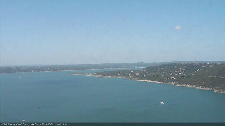 Lake Travis webcam, May 2, 2020 12:45 PM CT