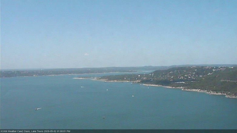 Lake Travis webcam, May 2, 2020 1:00 PM CT