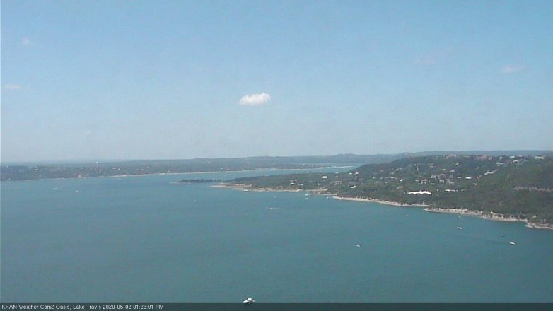 Lake Travis webcam, May 2, 2020 1:25 PM CT