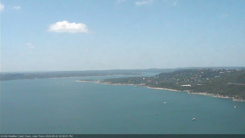 Lake Travis webcam, May 2, 2020 2:00 PM CT