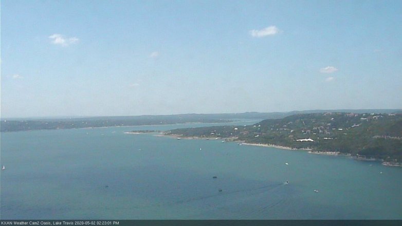 Lake Travis webcam, May 2, 2020 2:25 PM CT