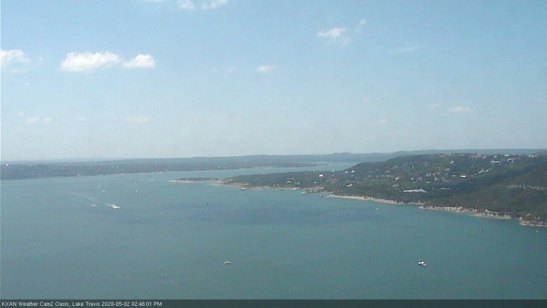 Lake Travis webcam, May 2, 2020 2:45 PM CT