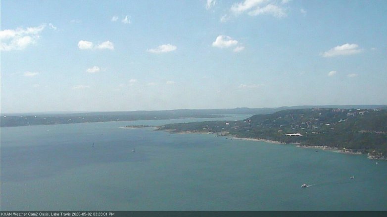 Lake Travis webcam, May 2, 2020 3:25 PM CT