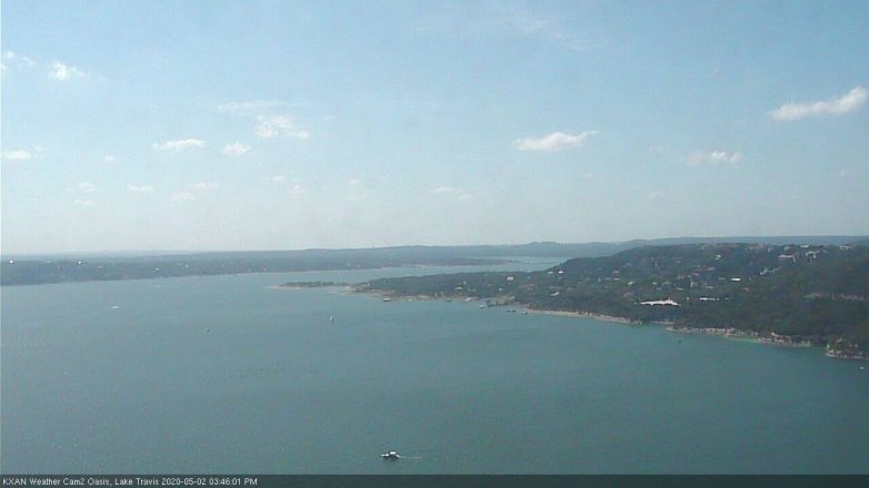 Lake Travis webcam, May 2, 2020 3:45 PM CT