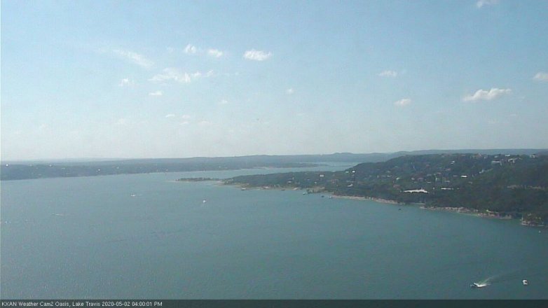 Lake Travis webcam, May 2, 2020 4:00 PM CT