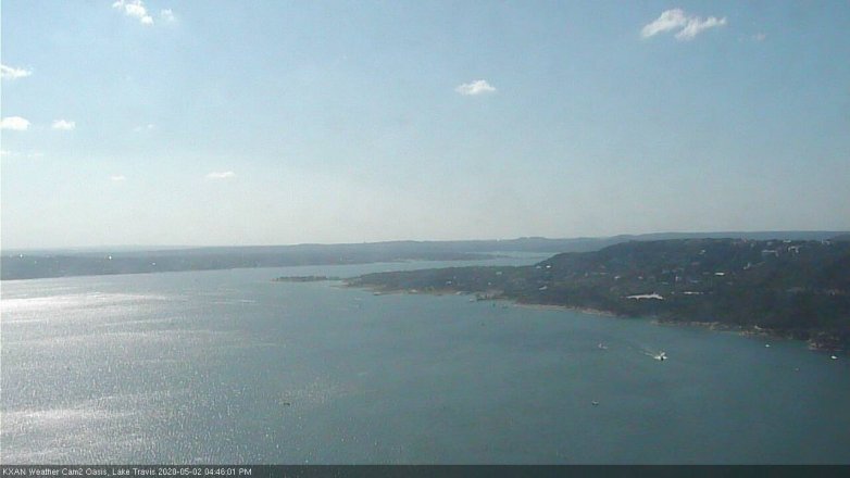 Lake Travis webcam, May 2, 2020 4:45 PM CT