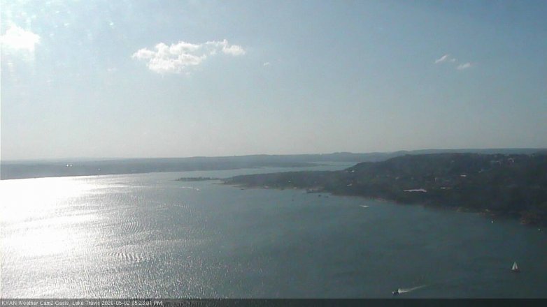 Lake Travis webcam, May 2, 2020 5:25 PM CT
