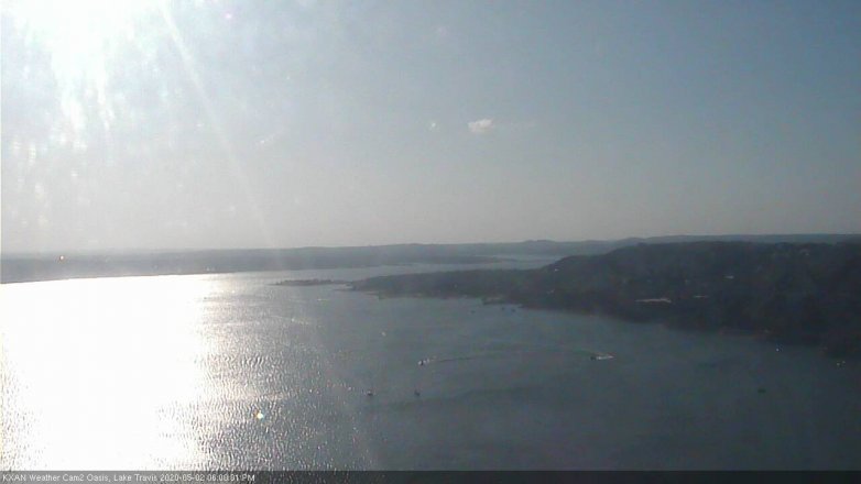 Lake Travis webcam, May 2, 2020 6:00 PM CT