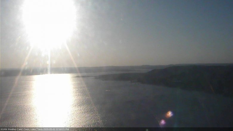 Lake Travis webcam, May 2, 2020 7:00 PM CT