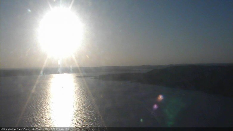 Lake Travis webcam, May 2, 2020 7:25 PM CT