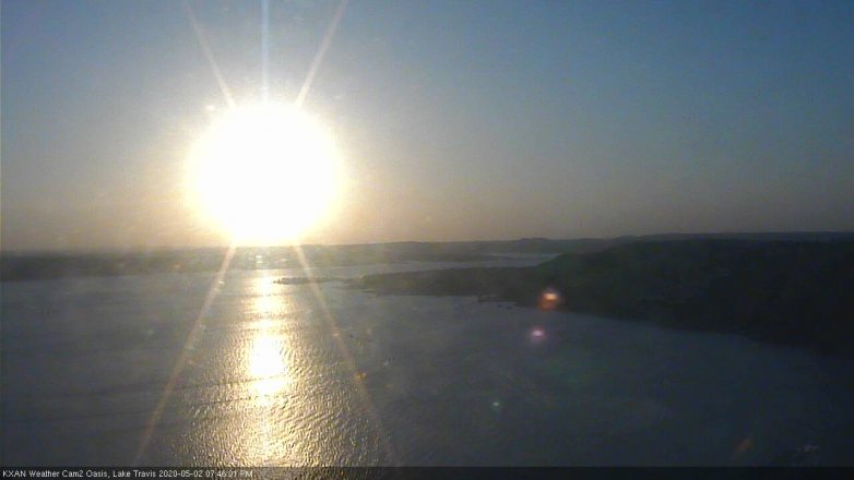 Lake Travis webcam, May 2, 2020 7:45 PM CT