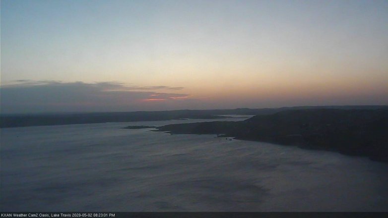 Lake Travis webcam, May 2, 2020 8:25 PM CT