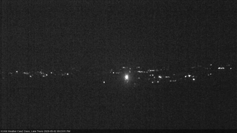 Lake Travis webcam, May 2, 2020 9:25 PM CT