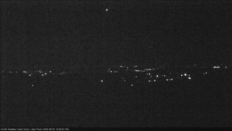 Lake Travis webcam, May 2, 2020 10:00 PM CT