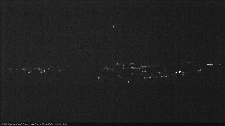 Lake Travis webcam, May 2, 2020 10:25 PM CT