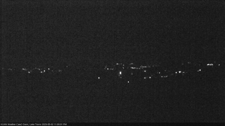 Lake Travis webcam, May 2, 2020 11:00 PM CT
