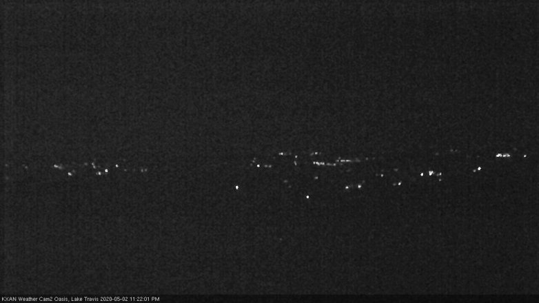 Lake Travis webcam, May 2, 2020 11:25 PM CT