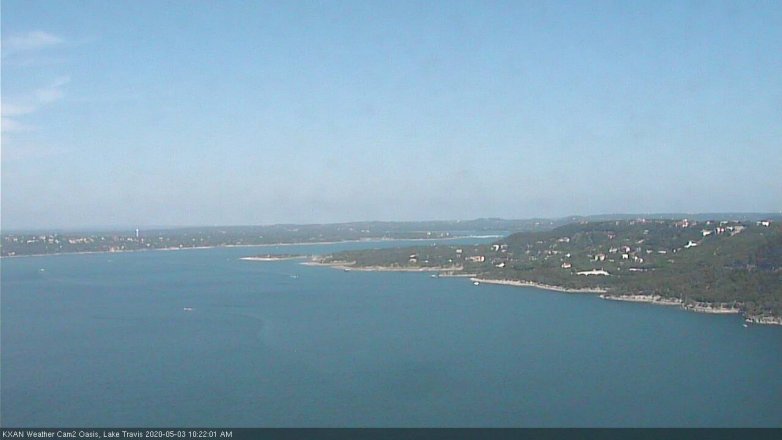 Lake Travis webcam, May 3, 2020 10:25 AM CT