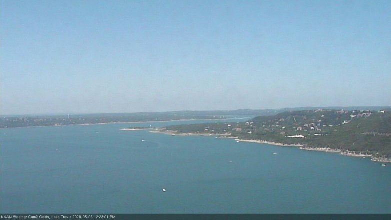Lake Travis webcam, May 3, 2020 12:25 PM CT