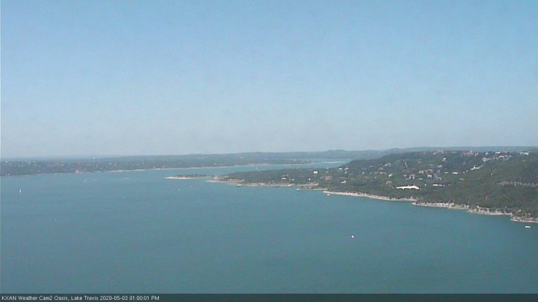 Lake Travis webcam, May 3, 2020 1:00 PM CT