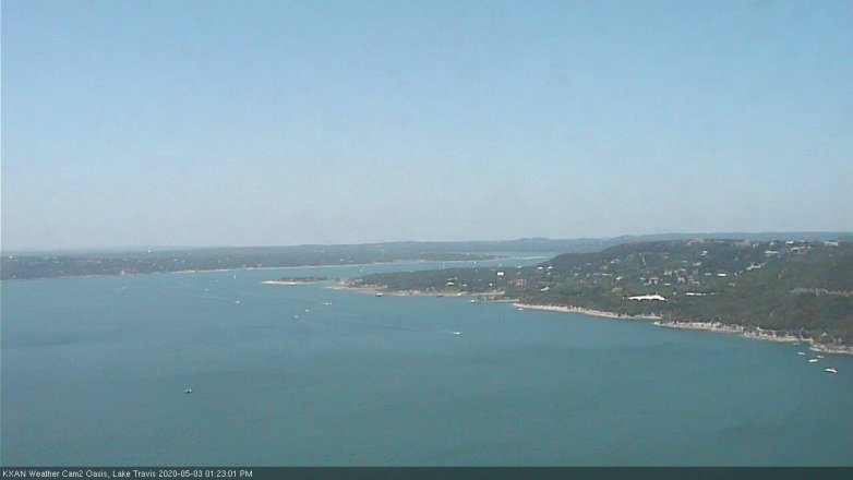 Lake Travis webcam, May 3, 2020 1:25 PM CT
