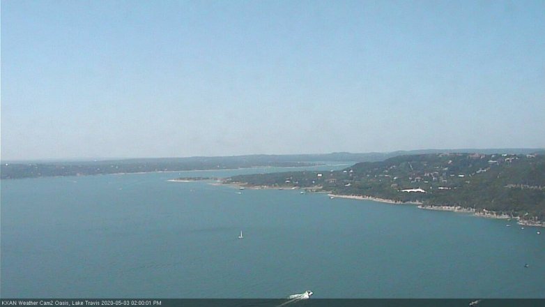 Lake Travis webcam, May 3, 2020 2:00 PM CT