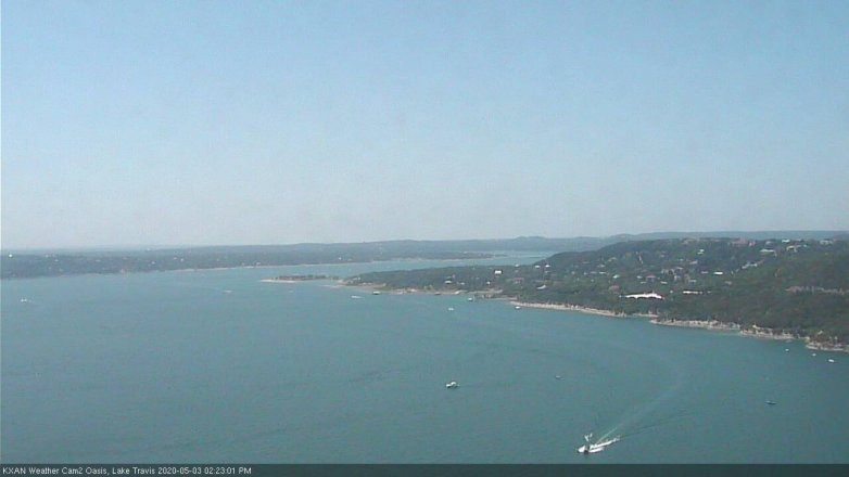 Lake Travis webcam, May 3, 2020 2:25 PM CT