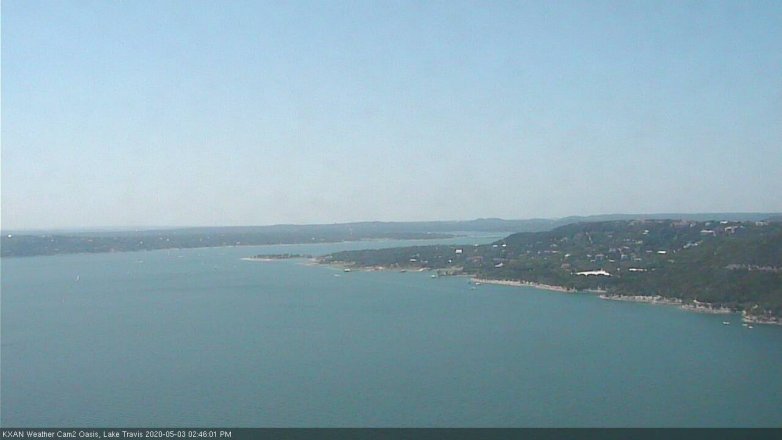 Lake Travis webcam, May 3, 2020 2:45 PM CT