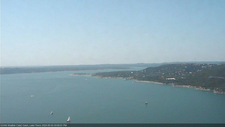 Lake Travis webcam, May 3, 2020 3:00 PM CT