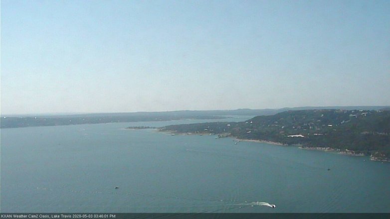 Lake Travis webcam, May 3, 2020 3:45 PM CT