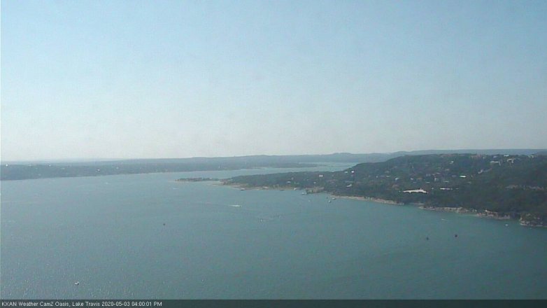 Lake Travis webcam, May 3, 2020 4:00 PM CT