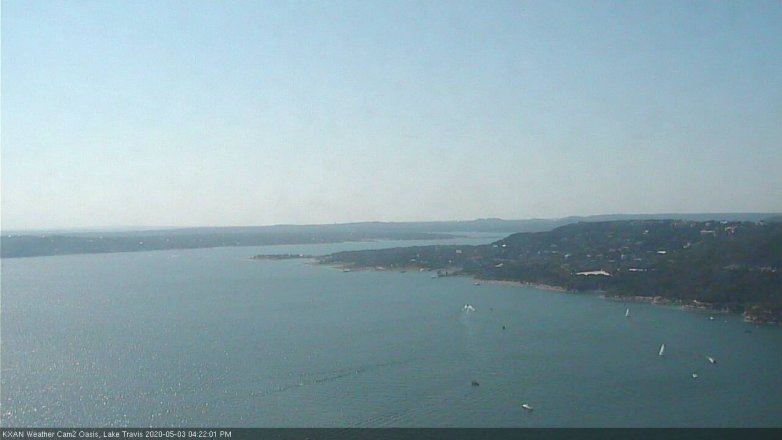 Lake Travis webcam, May 3, 2020 4:25 PM CT
