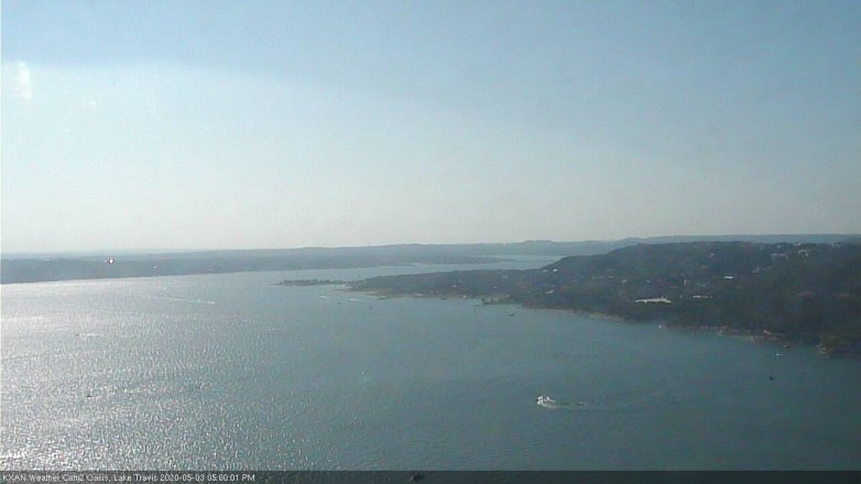 Lake Travis webcam, May 3, 2020 5:00 PM CT