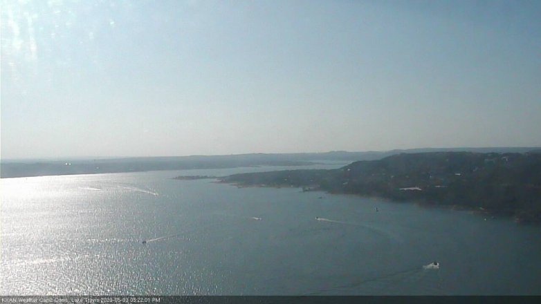 Lake Travis webcam, May 3, 2020 5:25 PM CT