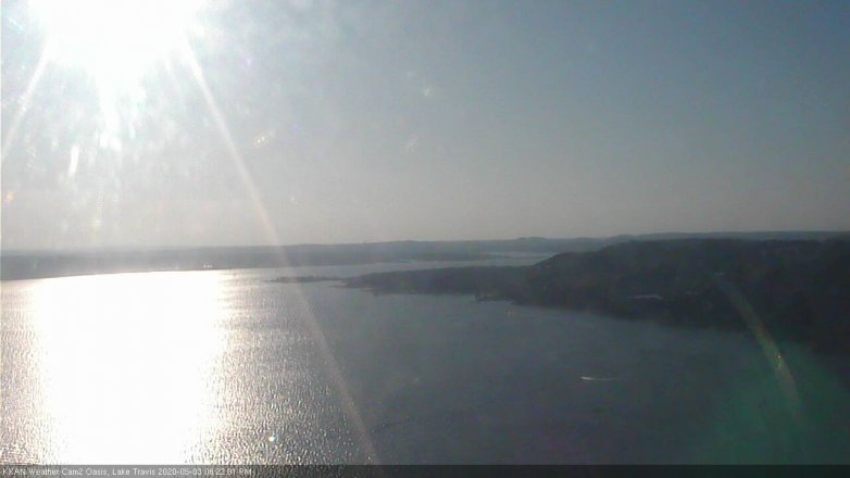 Lake Travis webcam, May 3, 2020 6:25 PM CT