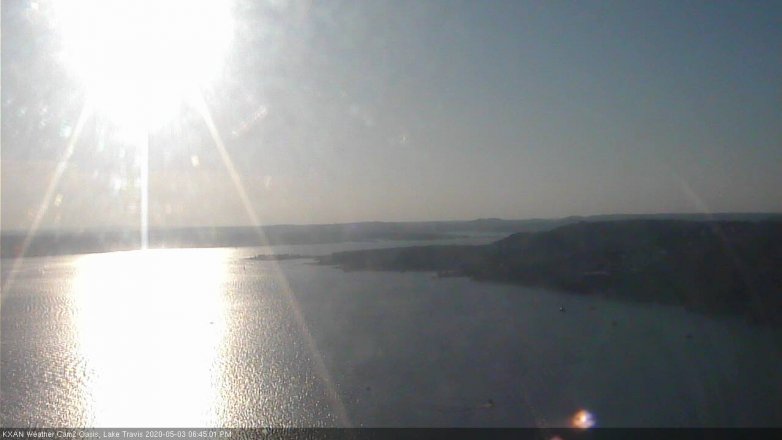 Lake Travis webcam, May 3, 2020 6:45 PM CT