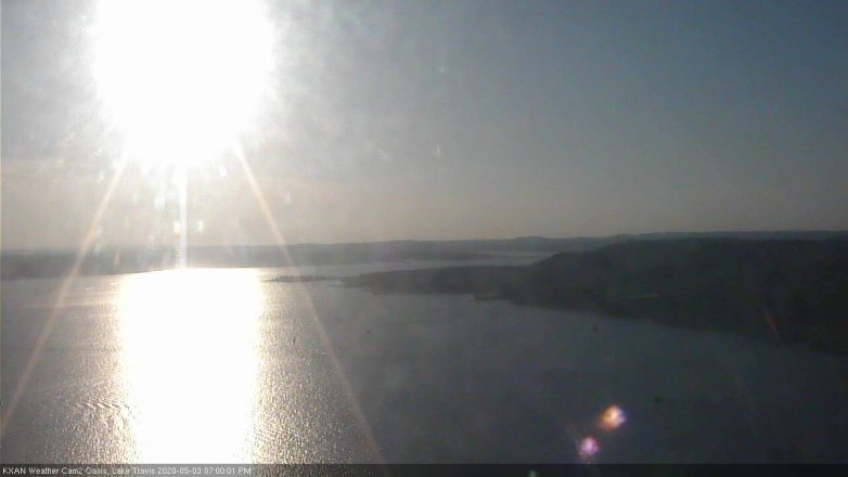 Lake Travis webcam, May 3, 2020 7:00 PM CT