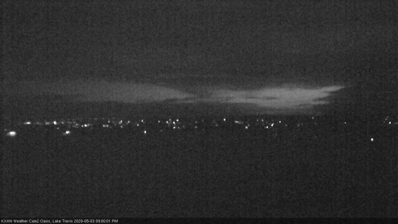 Lake Travis webcam, May 3, 2020 9:00 PM CT